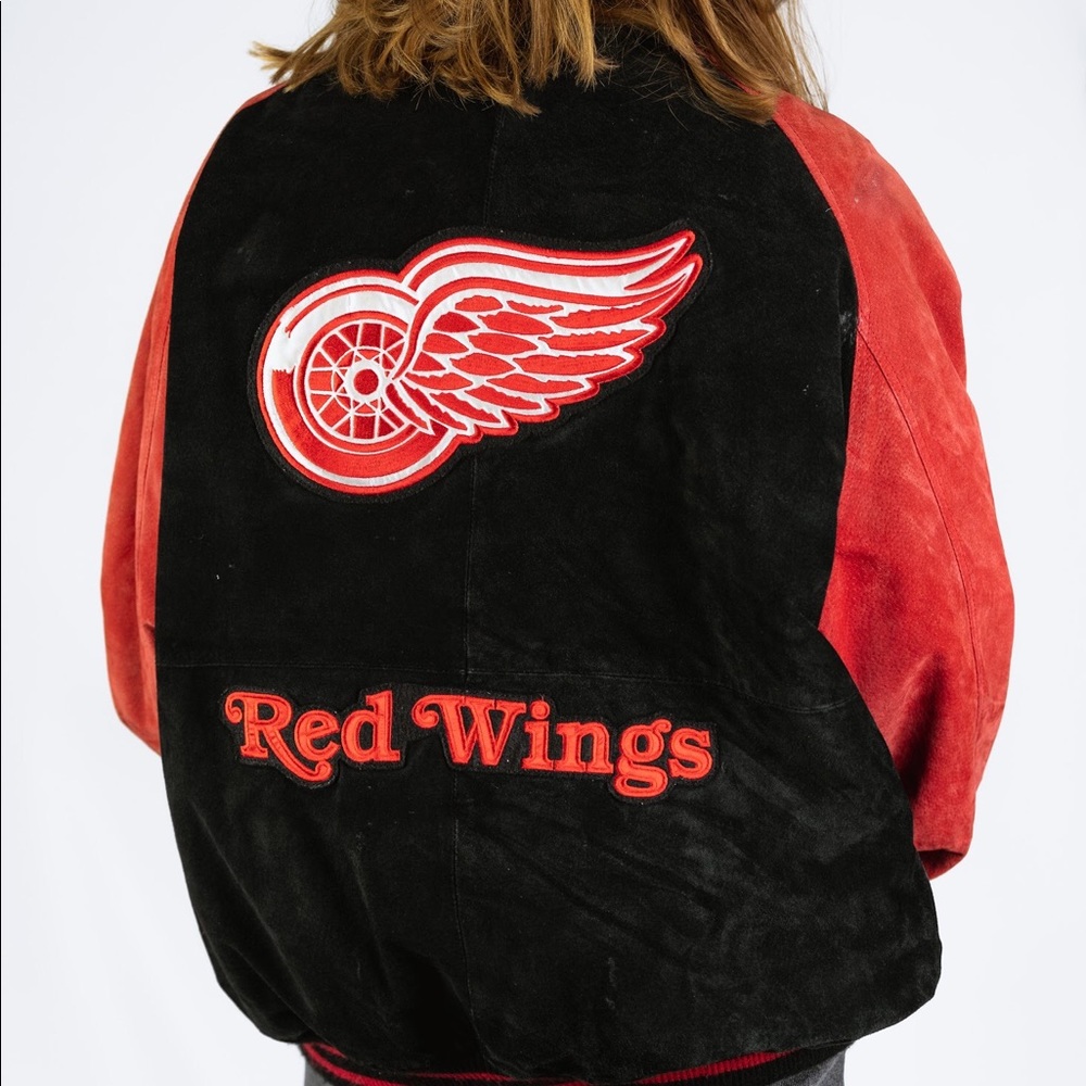 RED WINGS VARSITY BOMBER JACKET - Picture 3 of 6